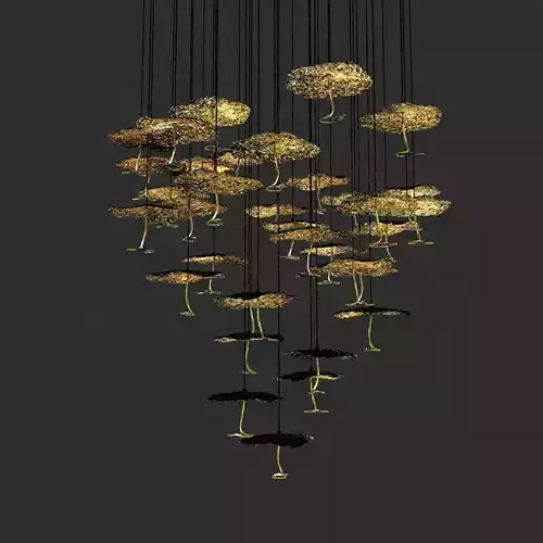 Catellani and smith gold moon chandelier 