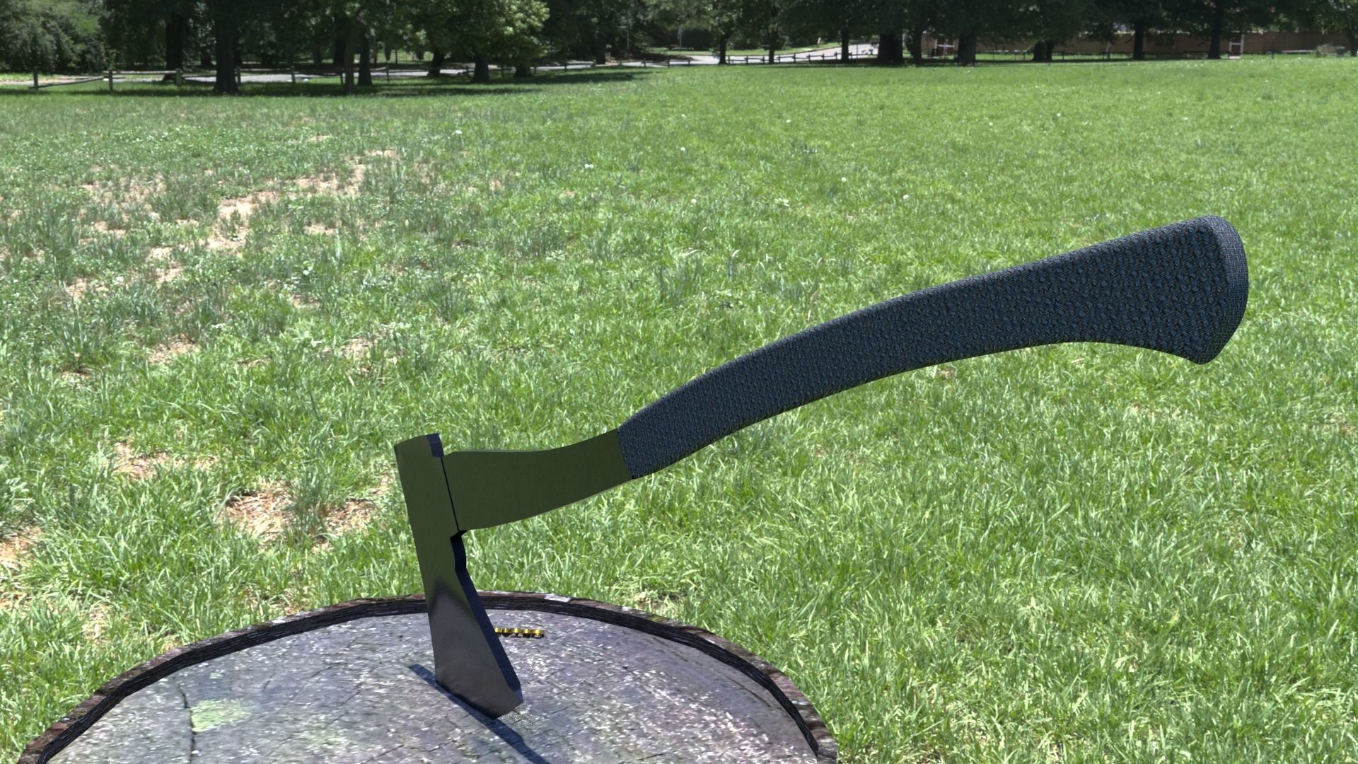 ORTAS AXE NO 16 TACTICAL AXE WITH FABRIC HANDLE 3D model_12