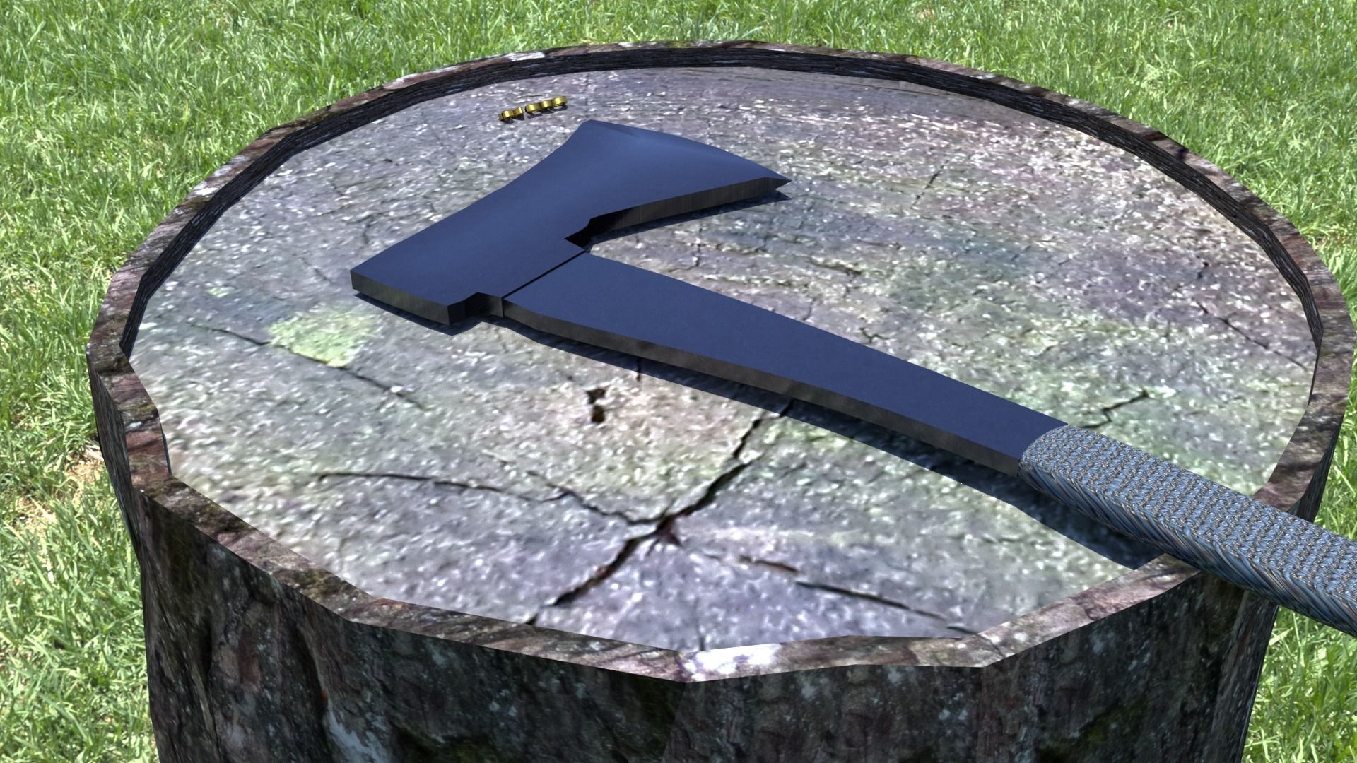 ORTAS AXE NO 16 TACTICAL AXE WITH FABRIC HANDLE 3D model_7