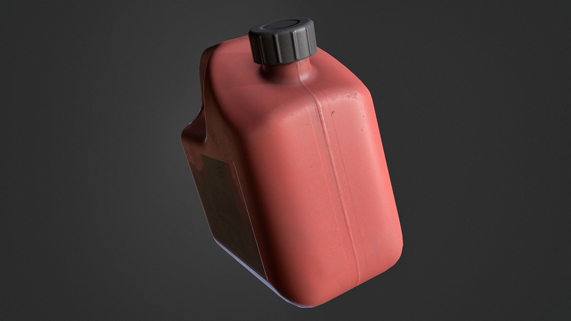 Plastic Jerry Can Low-poly 3D model_4