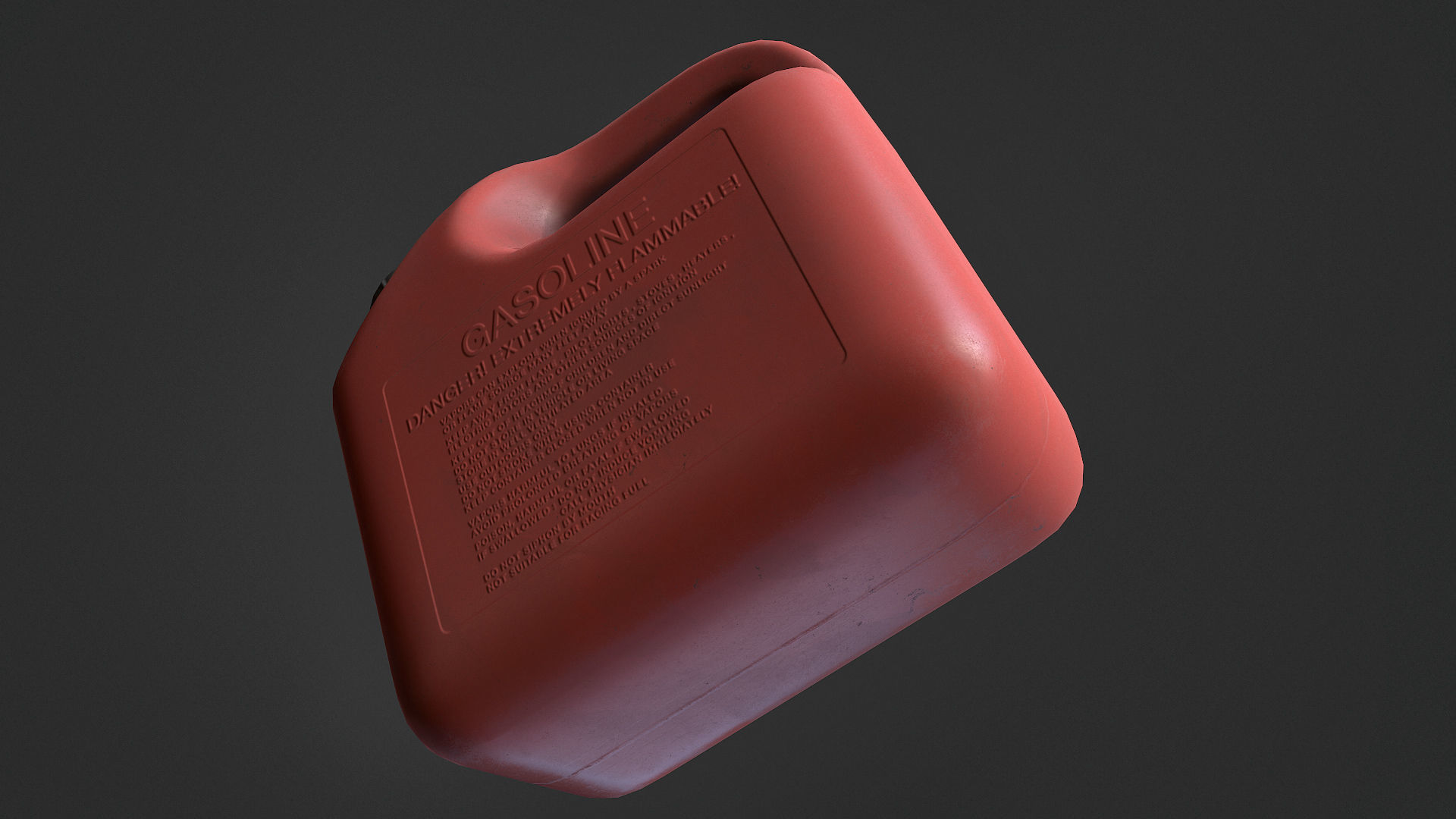 Plastic Jerry Can Low-poly 3D model_8