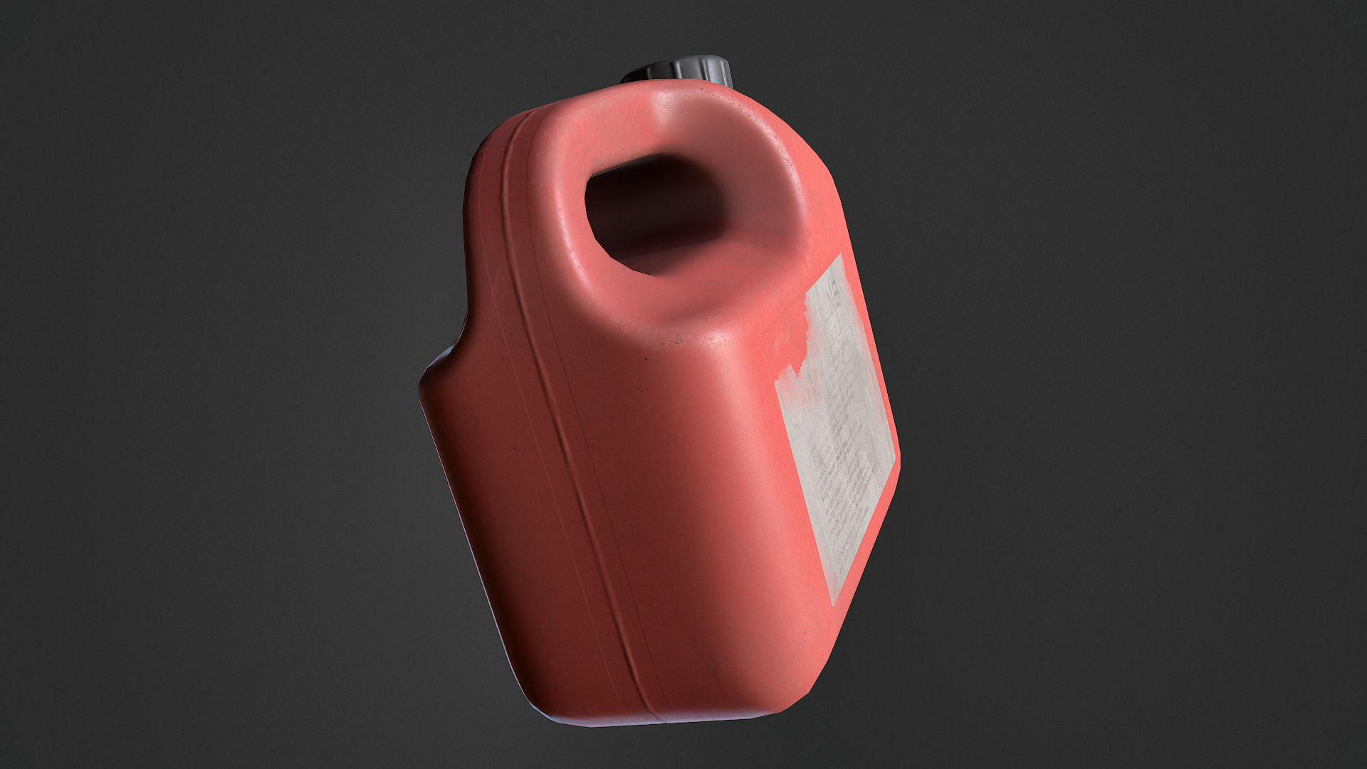 Plastic Jerry Can Low-poly 3D model_6