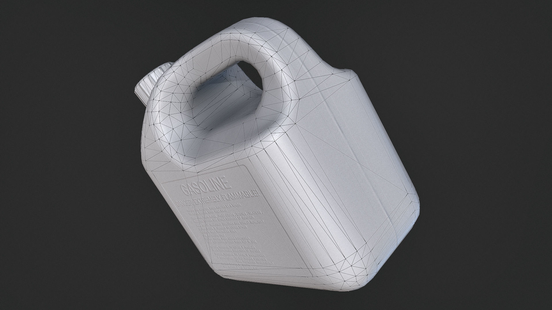 Plastic Jerry Can Low-poly 3D model_10