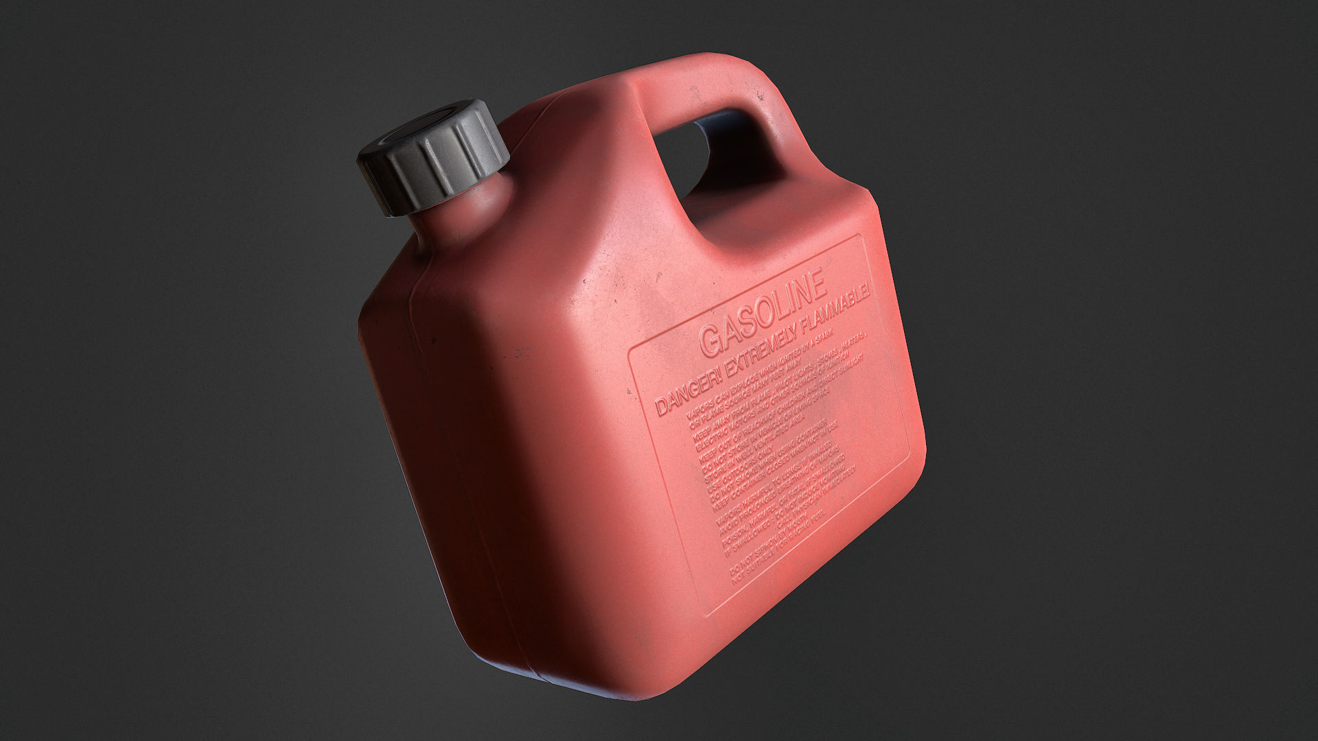 Plastic Jerry Can Low-poly 3D model_3
