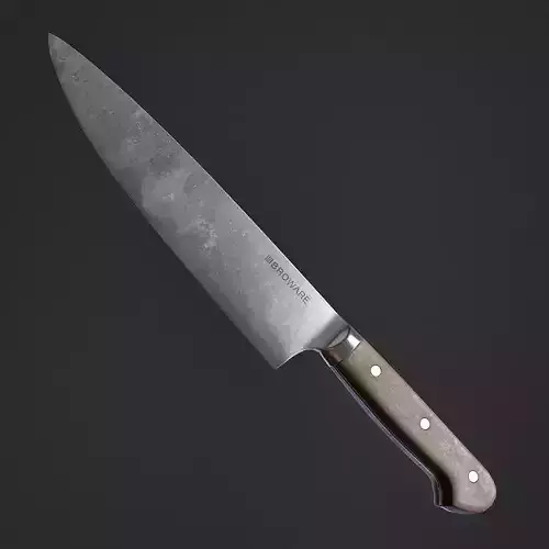 Kitchen Knife Low-poly 3D model