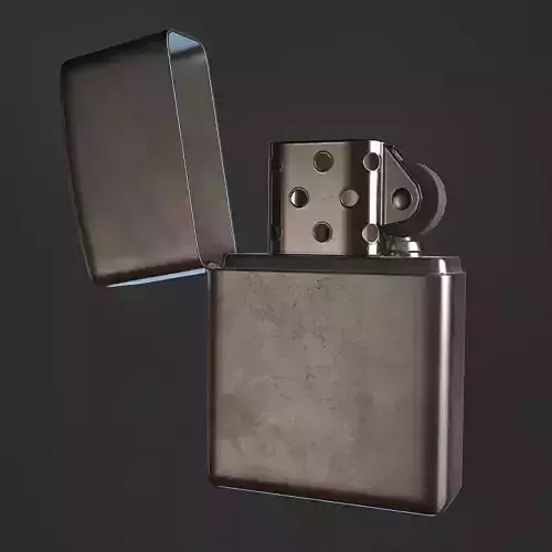 Lighter metal Low-poly 3D model