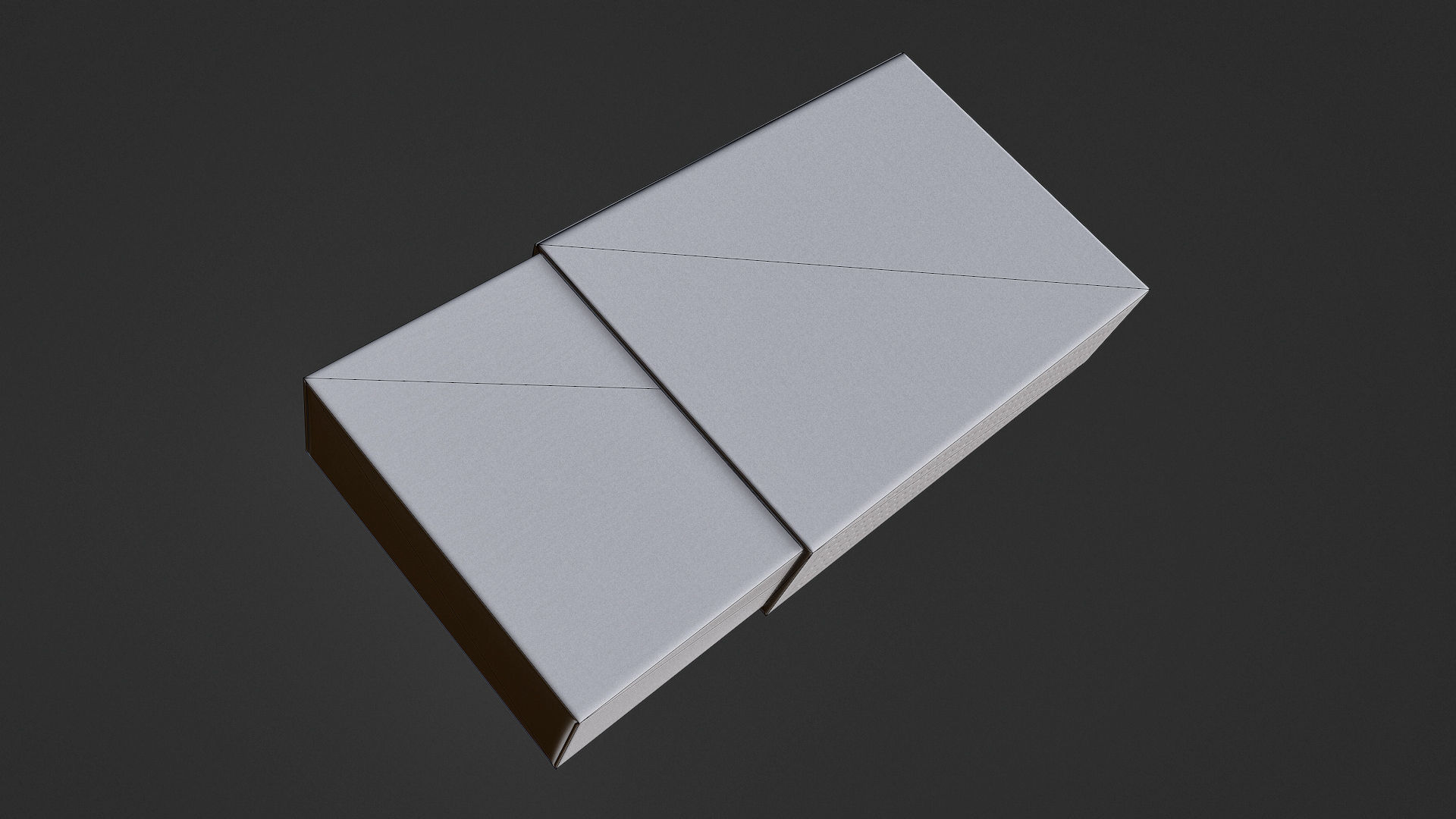 Matches box Low-poly 3D model_7