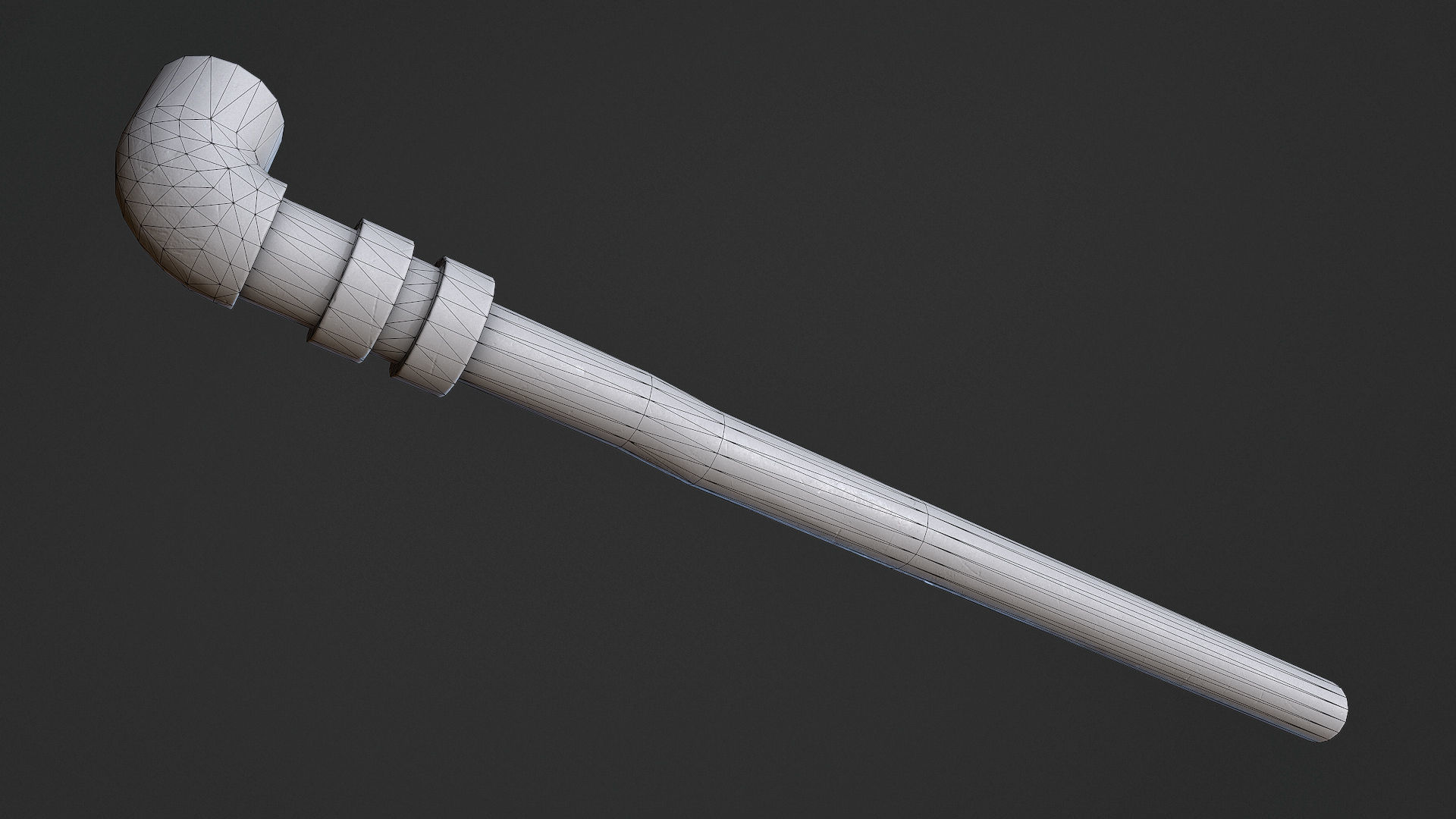 Metal Pipe Low-poly 3D model_6