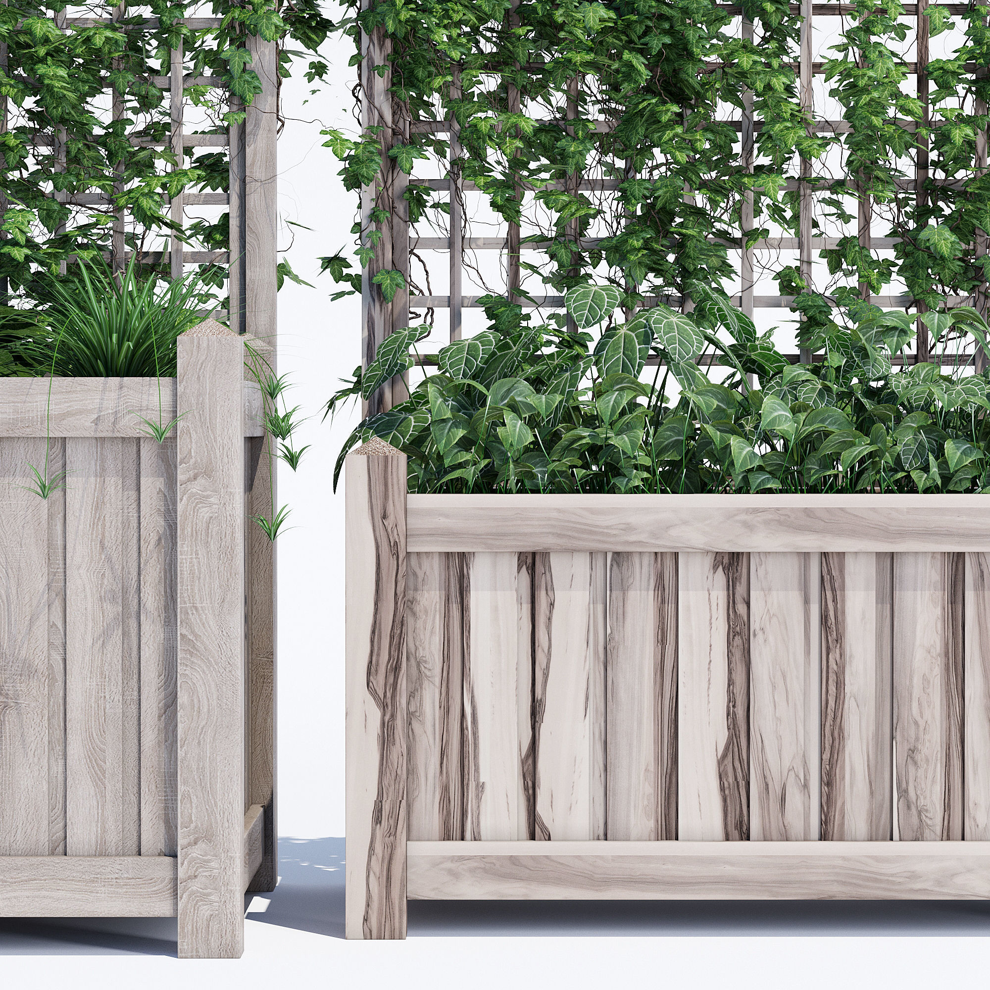 Square trellis 3D model_7