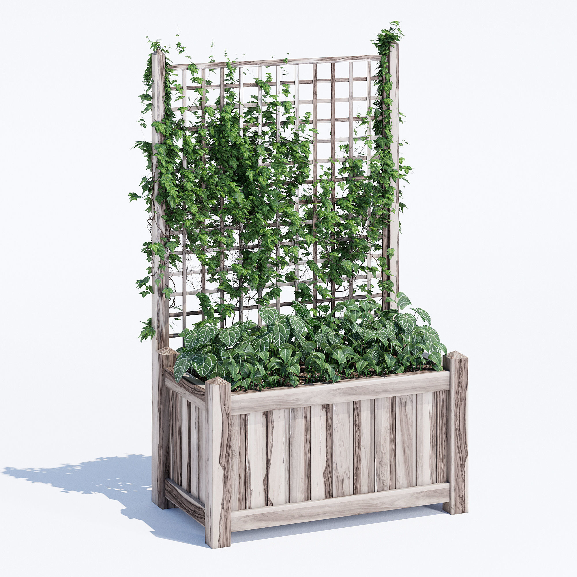 Square trellis 3D model_6