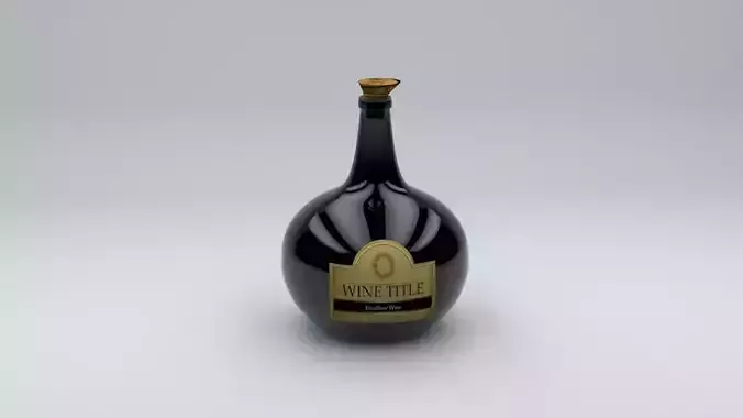 Dutch Onion Bottle Low-poly 3D model