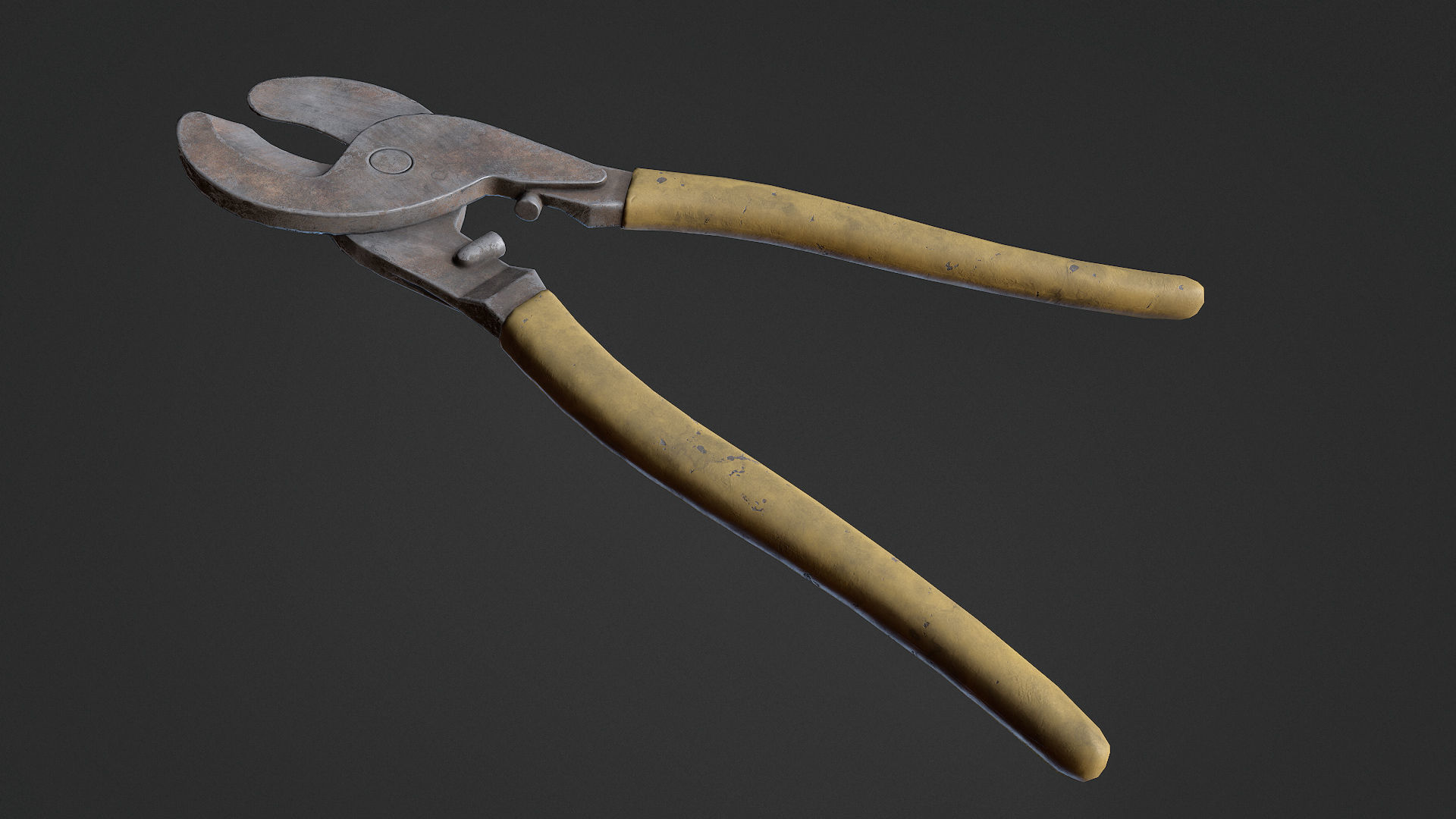Wire Cutter Low-poly 3D model_4