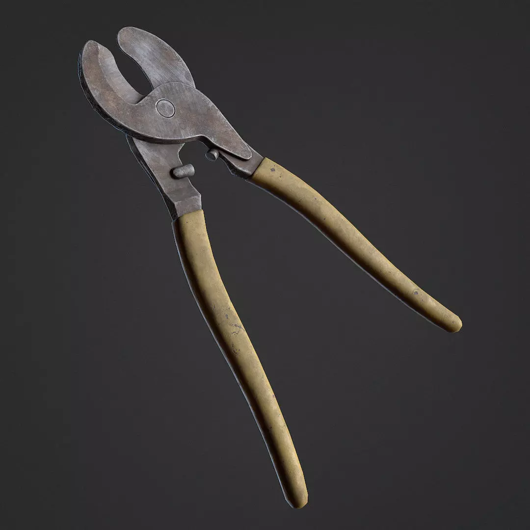 Wire Cutter Low-poly 3D model_0