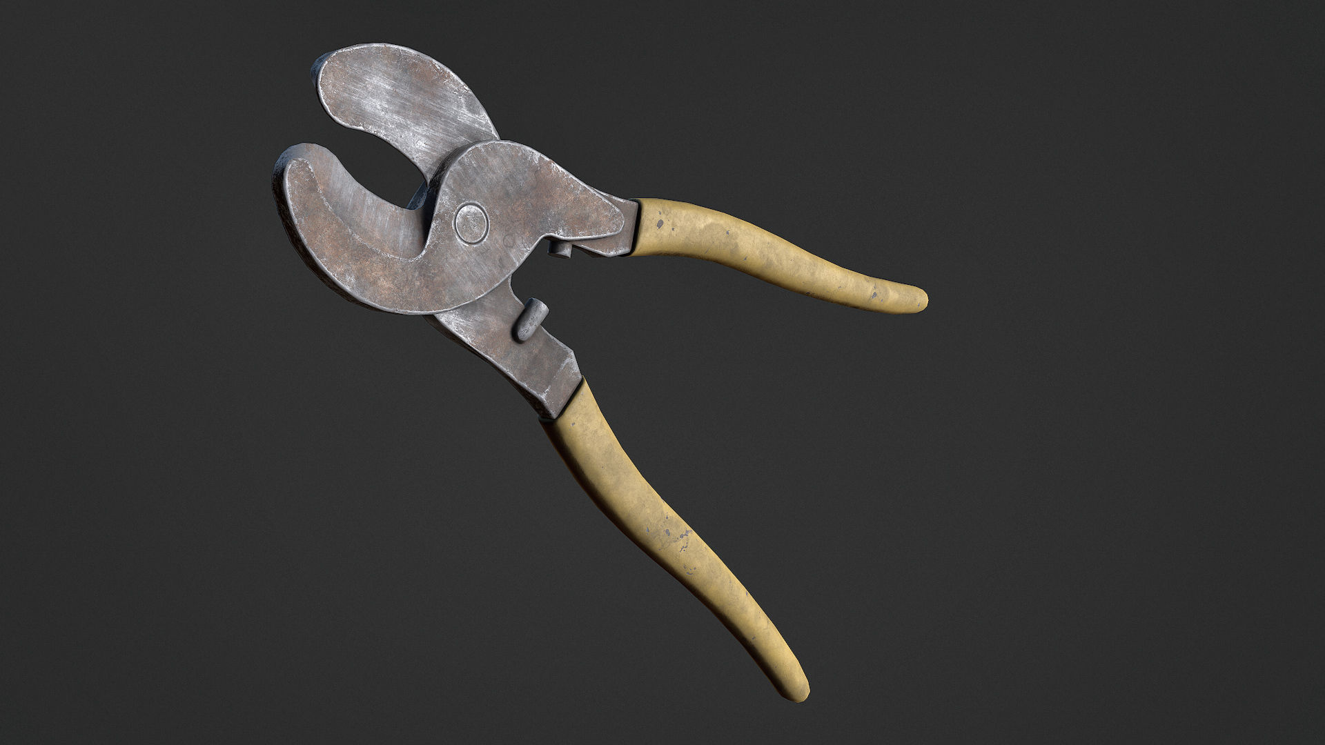 Wire Cutter Low-poly 3D model_3