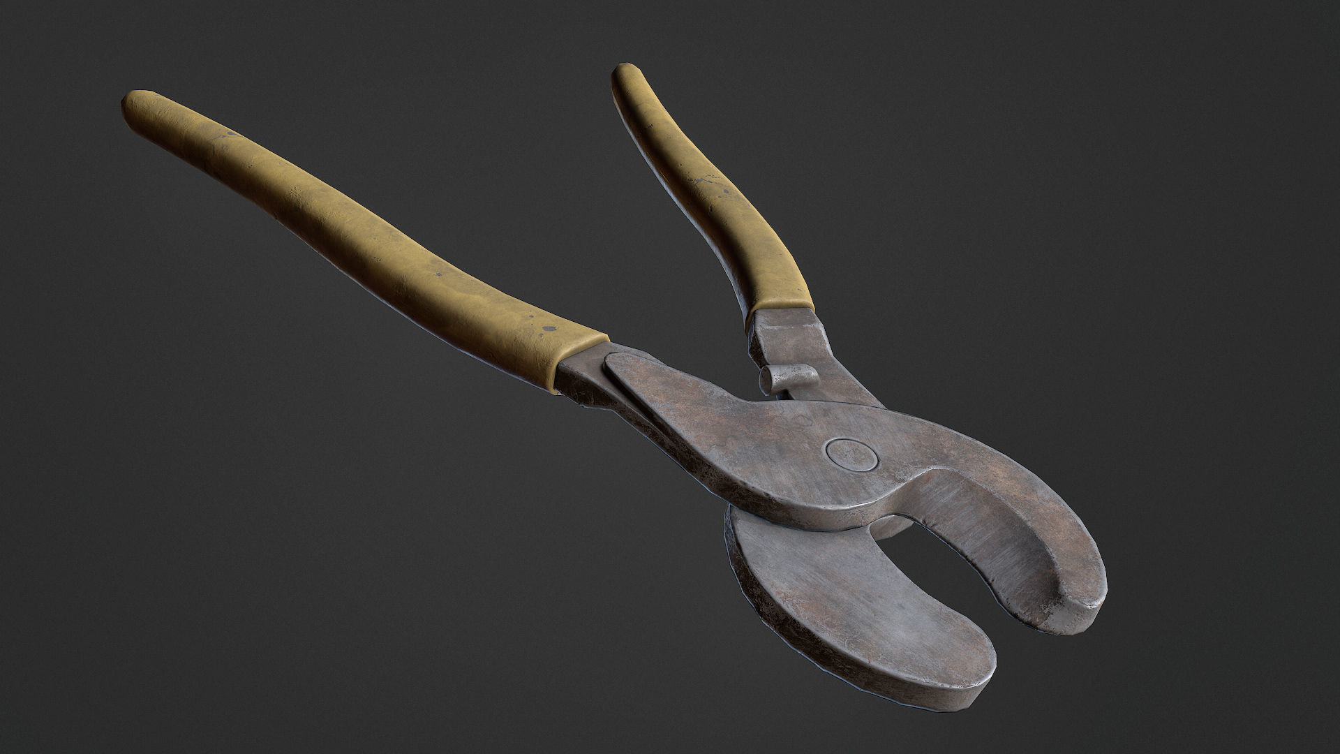 Wire Cutter Low-poly 3D model_5