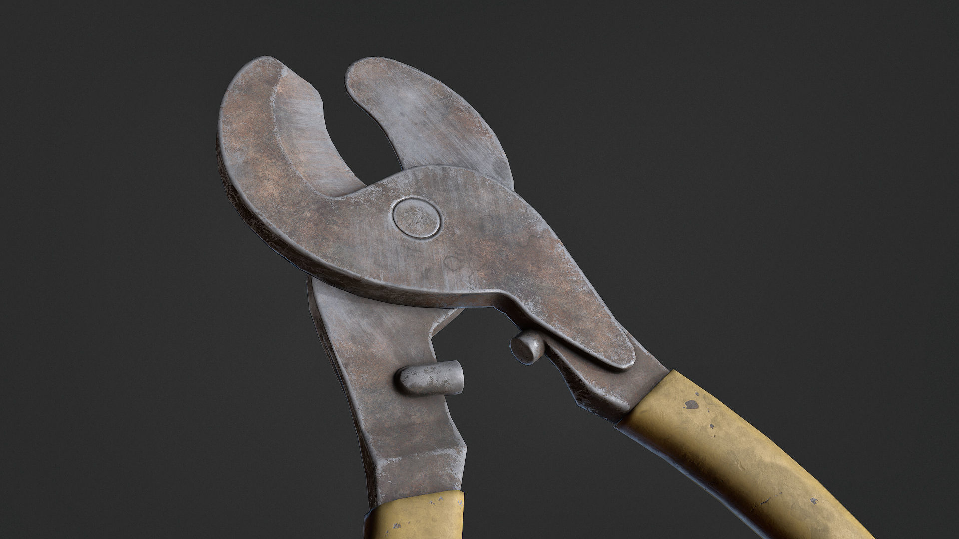 Wire Cutter Low-poly 3D model_6