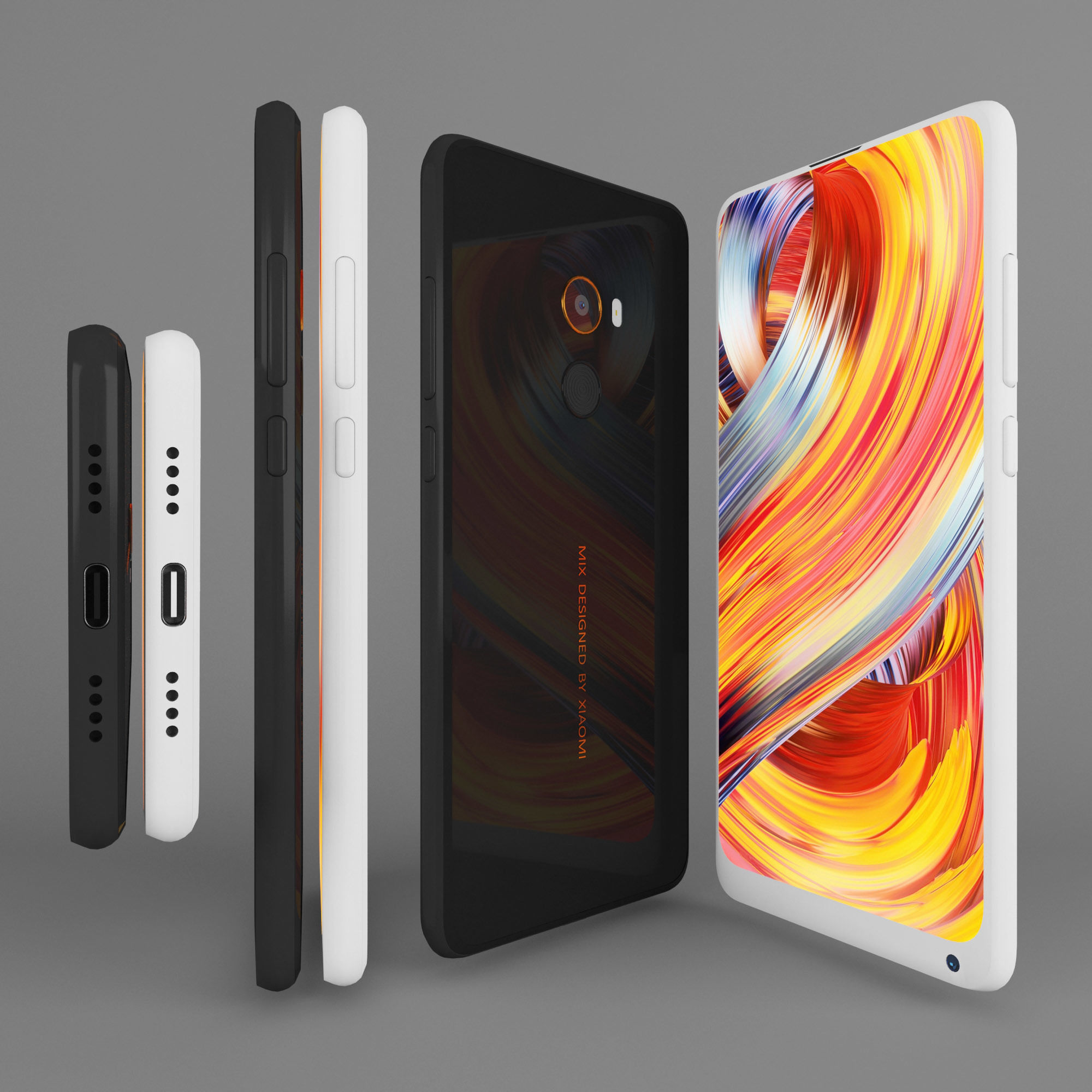 Xiaomi Mi Mix-2 3D model_1