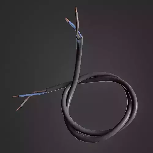 Wire piece Low-poly 3D model
