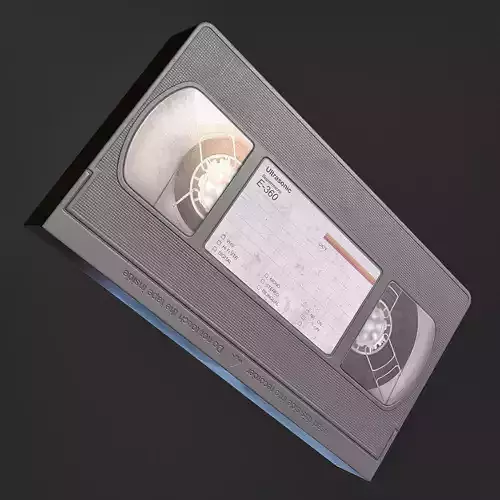 VHS Tape Low-poly 3D model