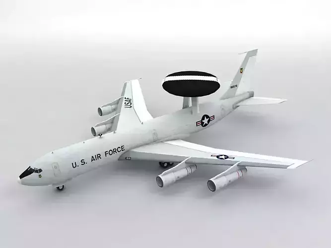 E-3 Sentry AWACS Aircraft Low-poly 3D model