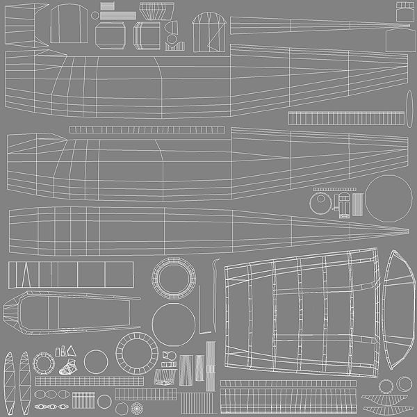 Douglas TBD Devastator Aircraft WWII Low-poly 3D model_3