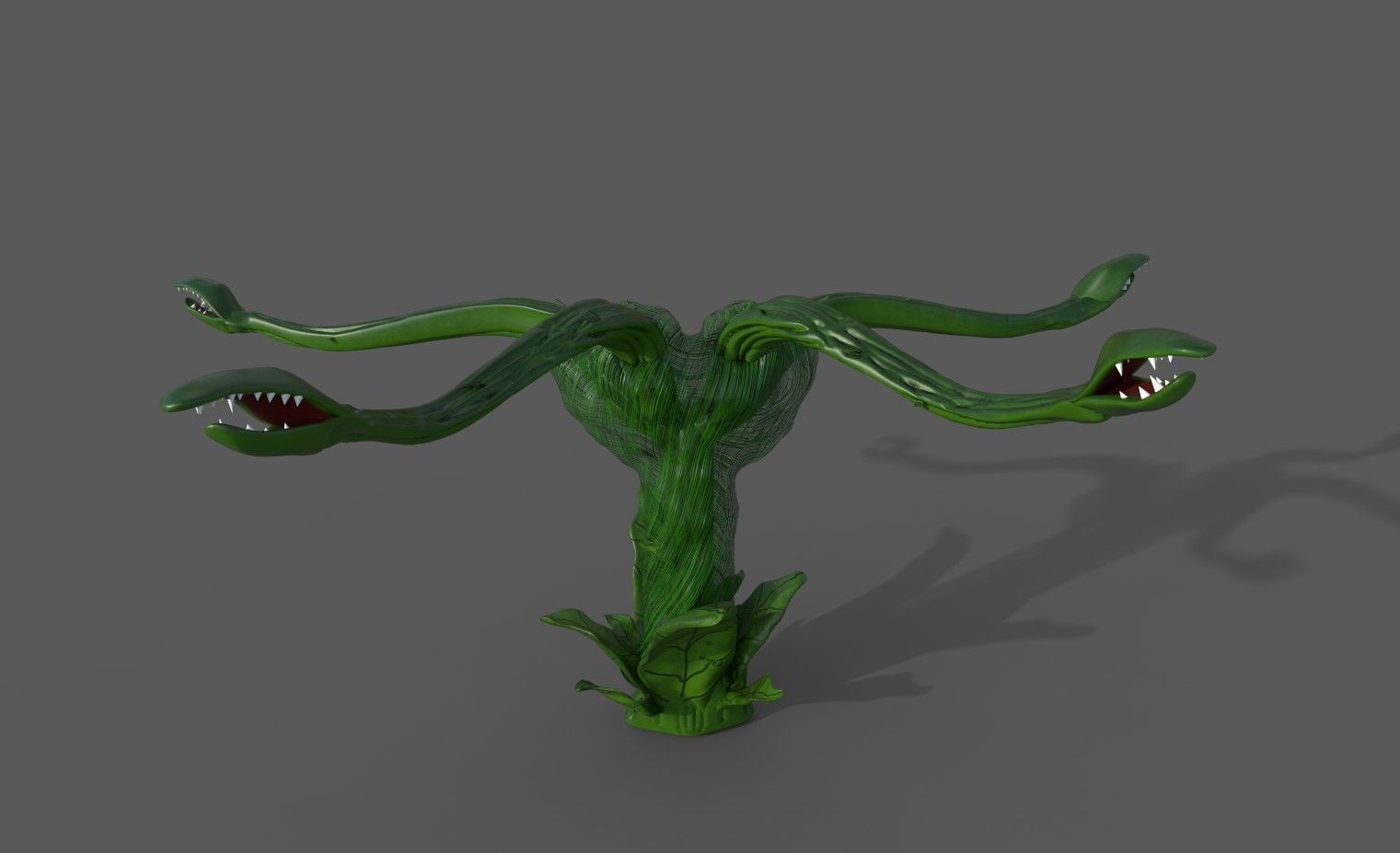 Hungry Plant 3D model_2