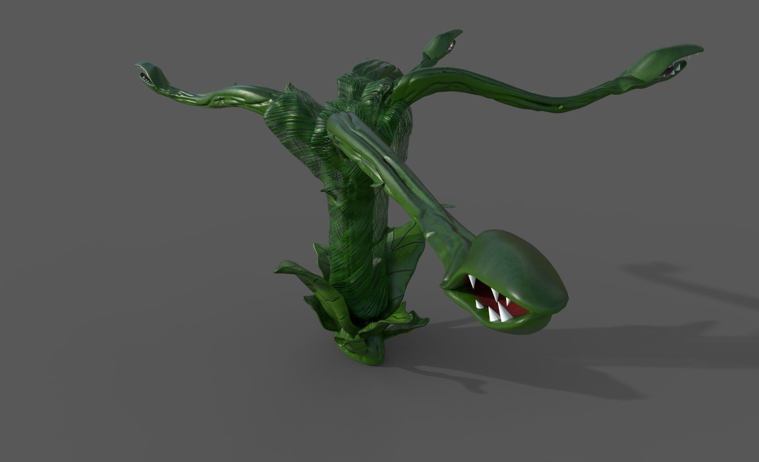 Hungry Plant 3D model_3