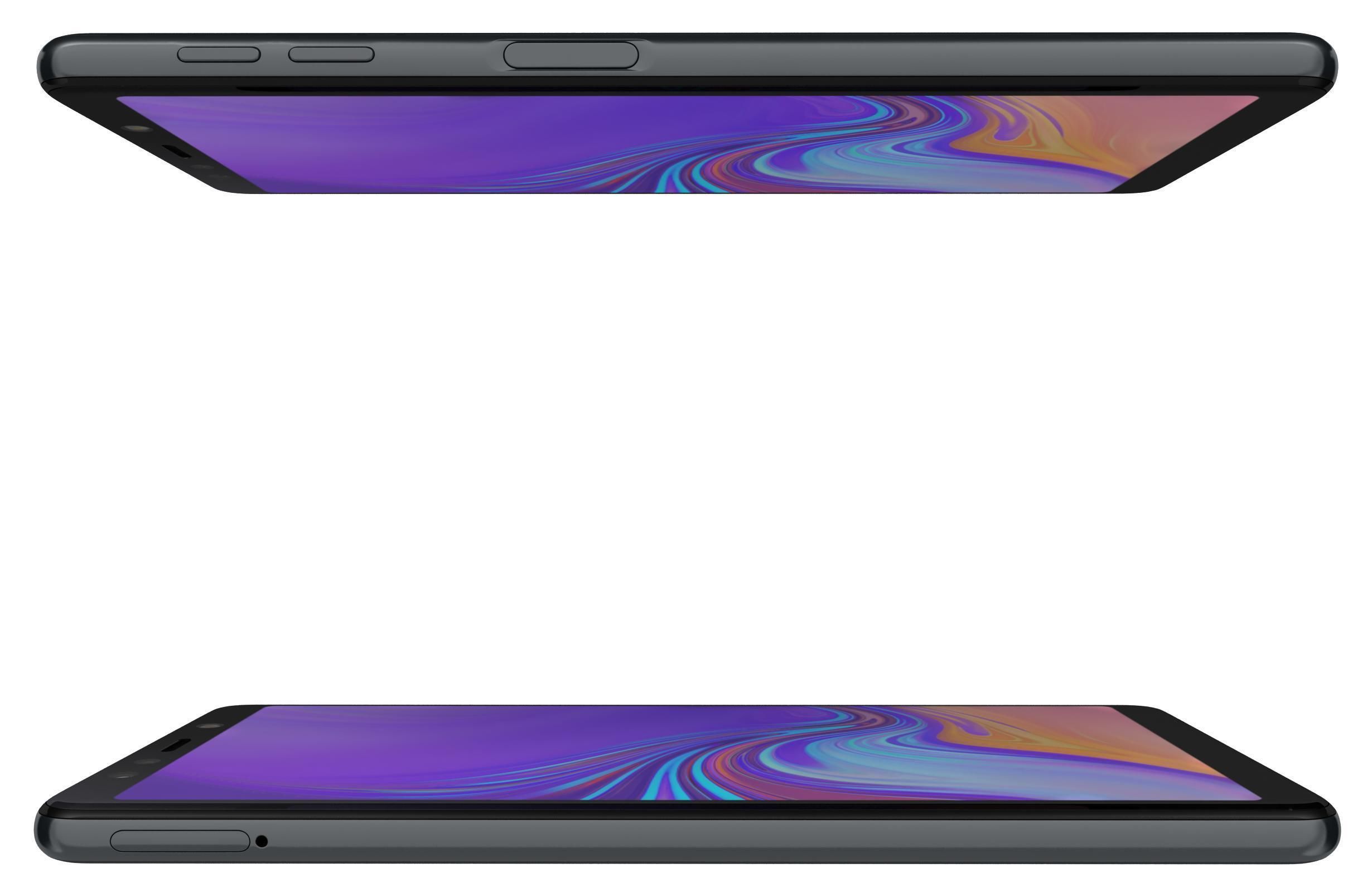 Samsung Galaxy A7 2018 Black 3D model_2