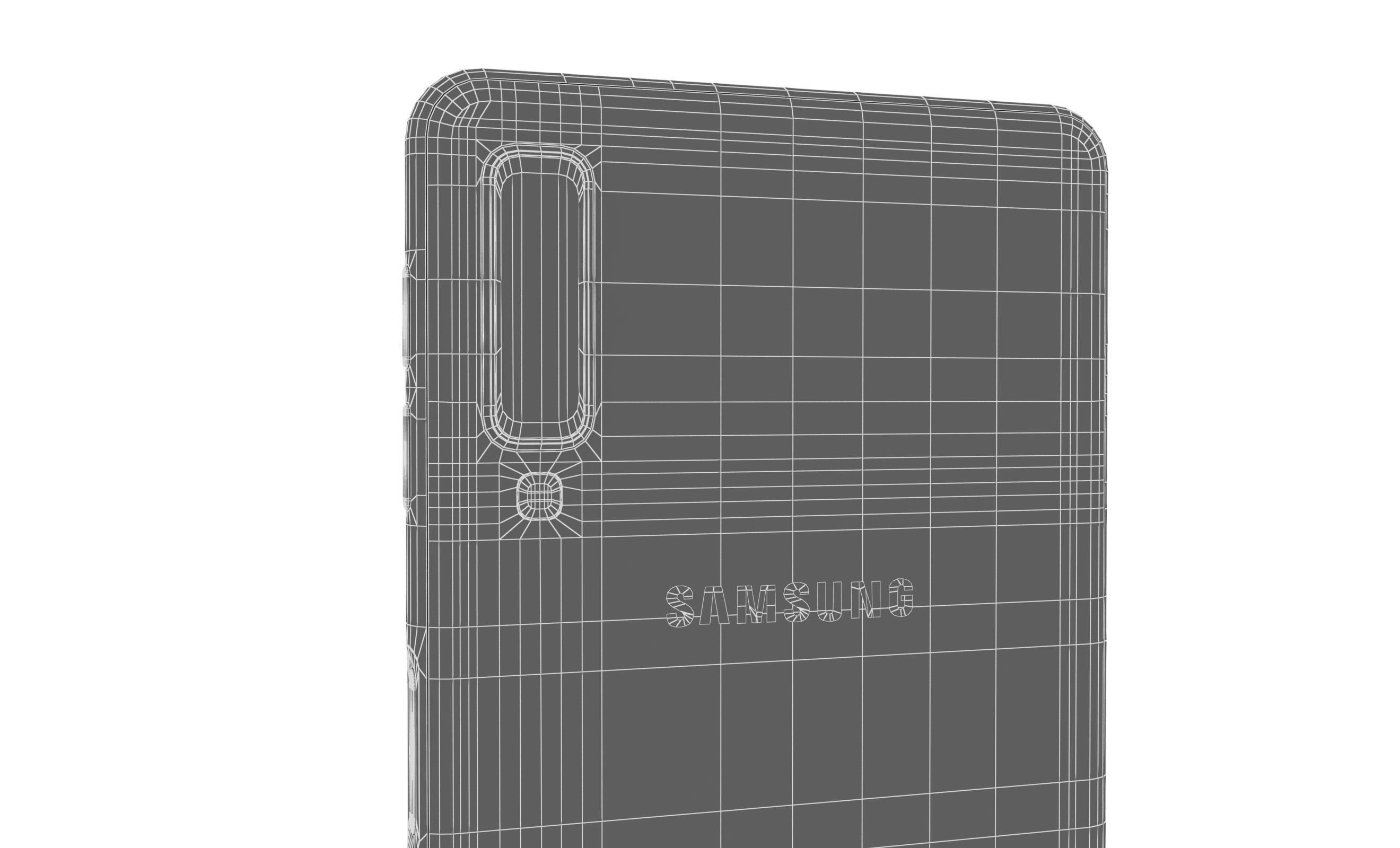 Samsung Galaxy A7 2018 Black 3D model_13