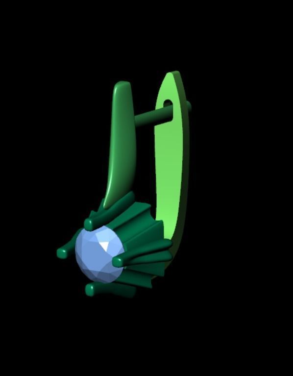 Earrings bi 2  3D print model_12