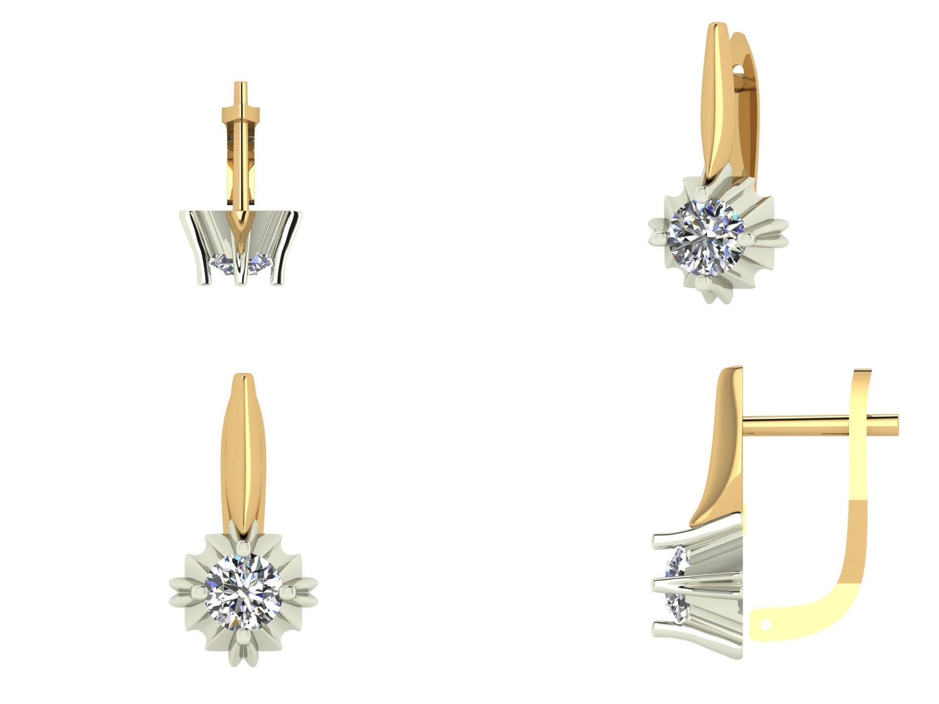 Earrings bi 2  3D print model_5