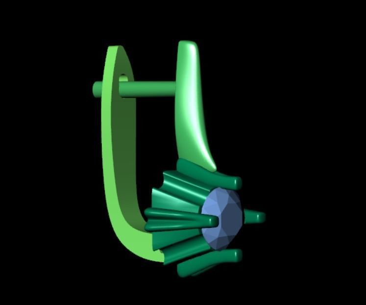 Earrings bi 2  3D print model_13