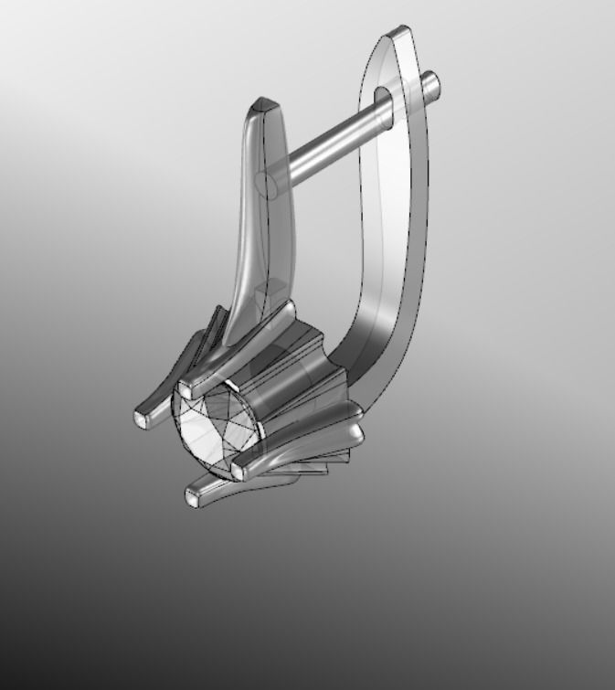 Earrings bi 2  3D print model_20