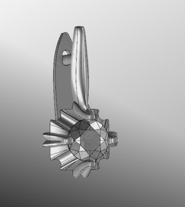 Earrings bi 2  3D print model_18