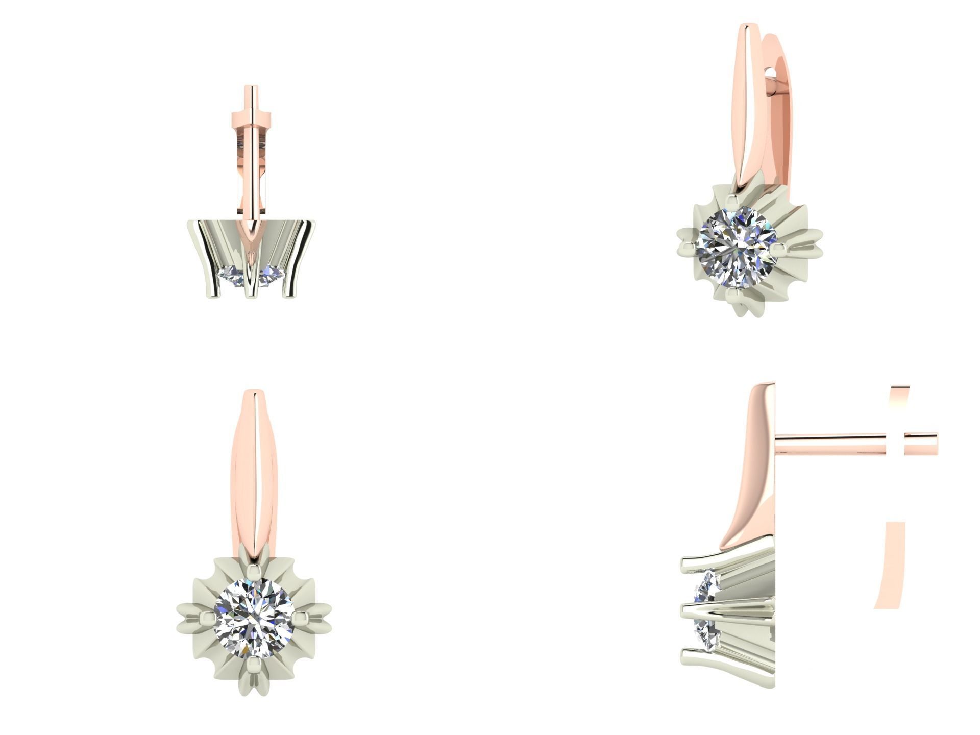 Earrings bi 2  3D print model_4