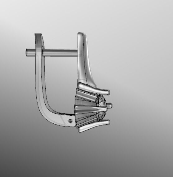 Earrings bi 2  3D print model_16