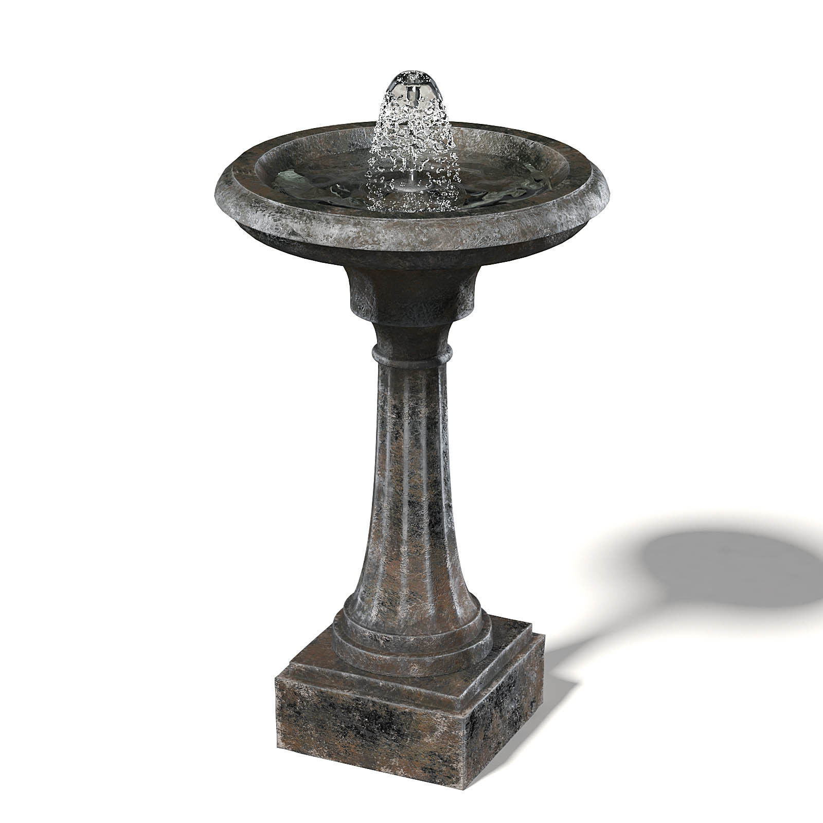 Old Metal Fountain 3D Model 3D model_2