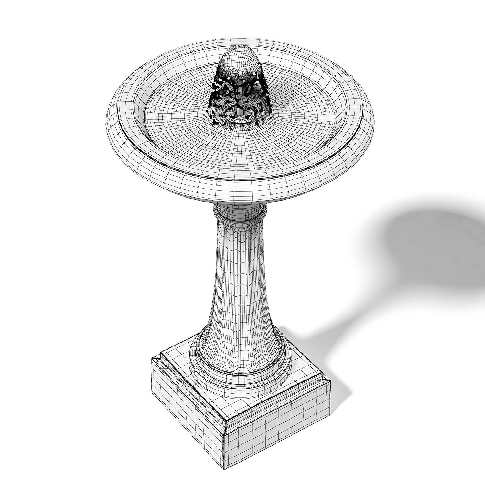 Old Metal Fountain 3D Model 3D model_5