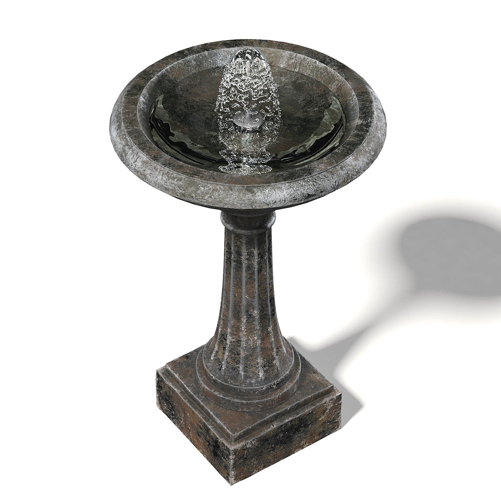 Old Metal Fountain 3D Model 3D model_4
