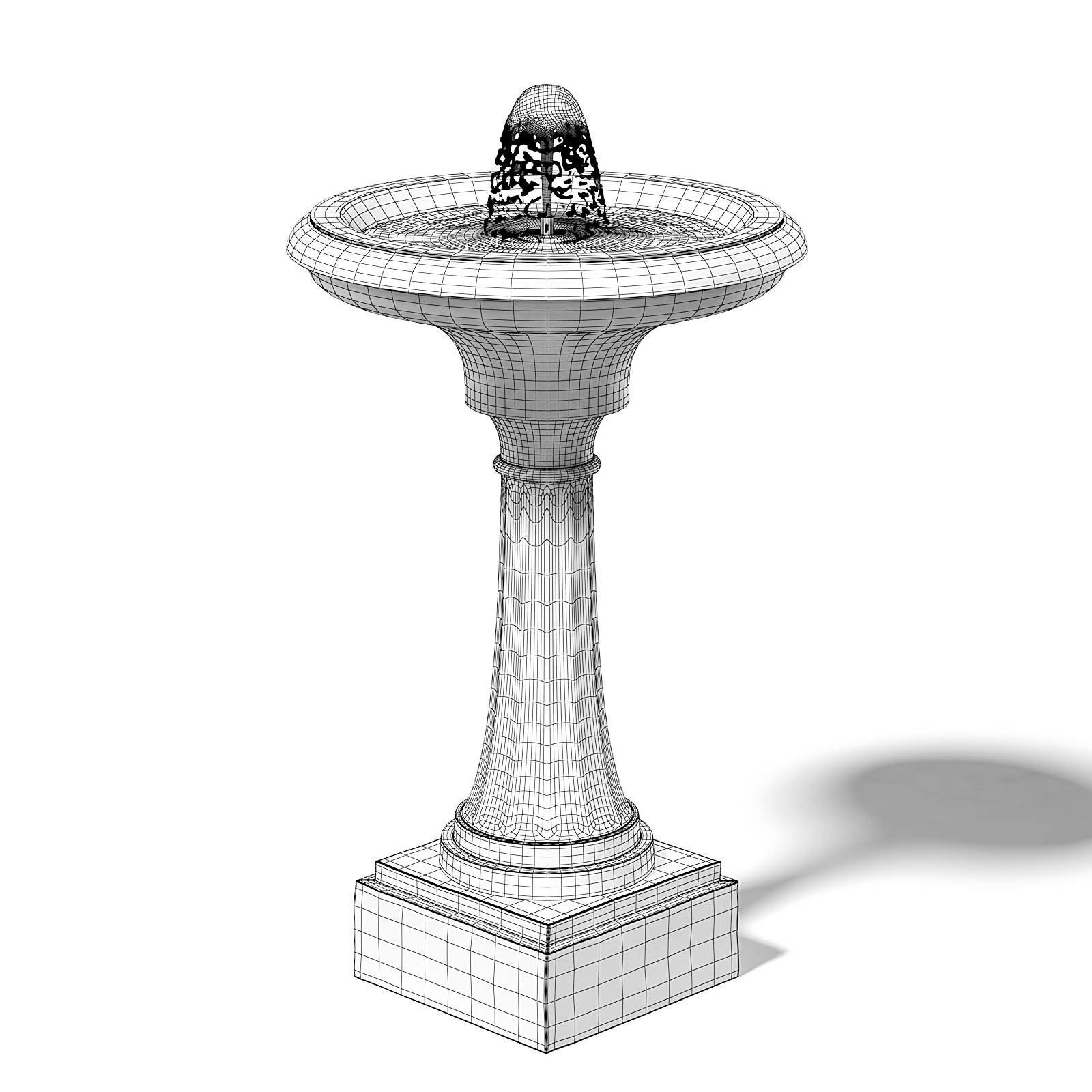 Old Metal Fountain 3D Model 3D model_1
