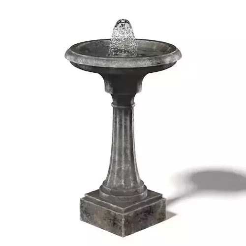 Old Metal Fountain 3D Model 3D model