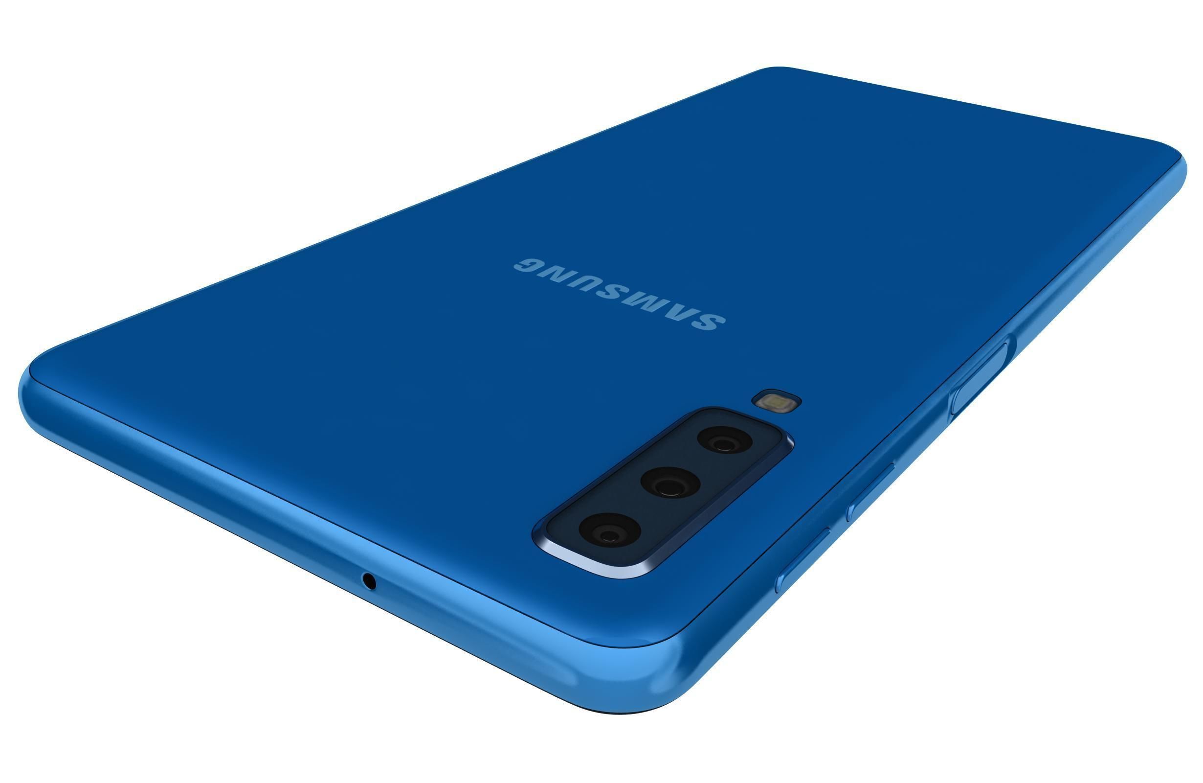 Samsung Galaxy A7 2018 Blue 3D model_8