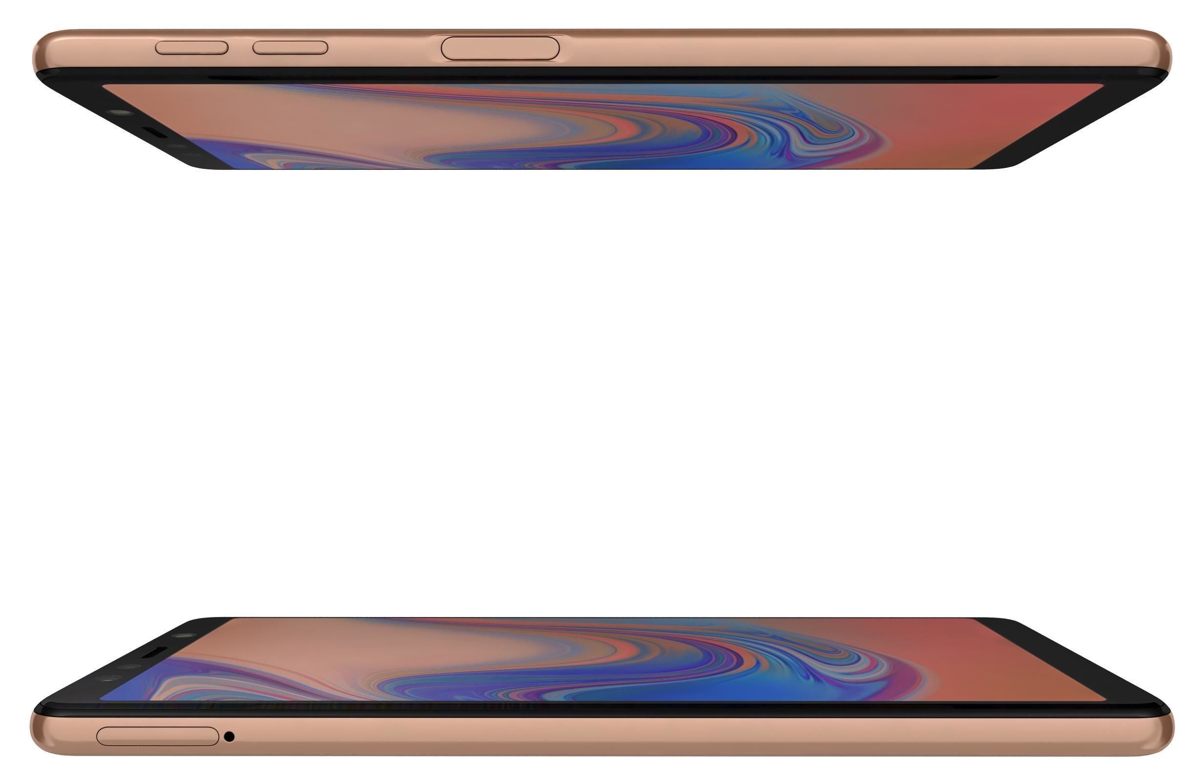 Samsung Galaxy A7 2018 Gold 3D model_2