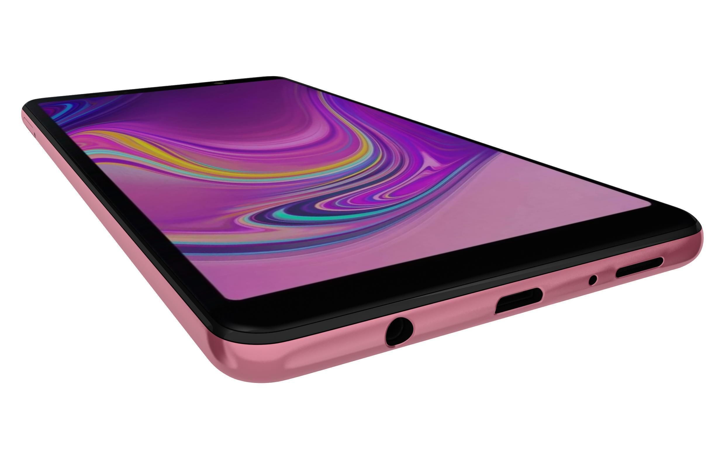 Samsung Galaxy A7 2018 Pink 3D model_6