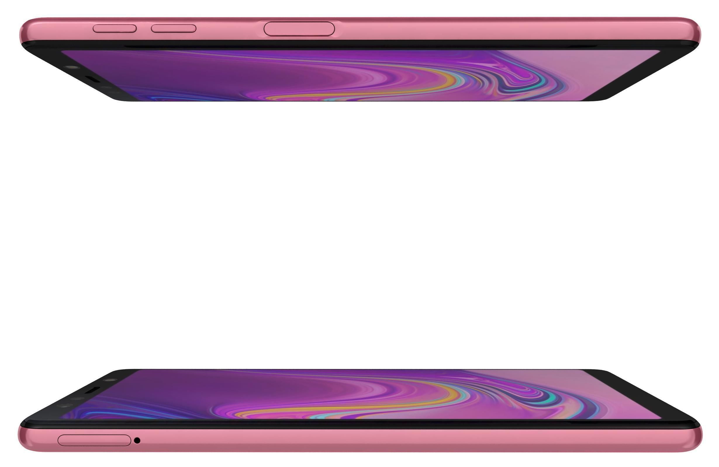 Samsung Galaxy A7 2018 Pink 3D model_3