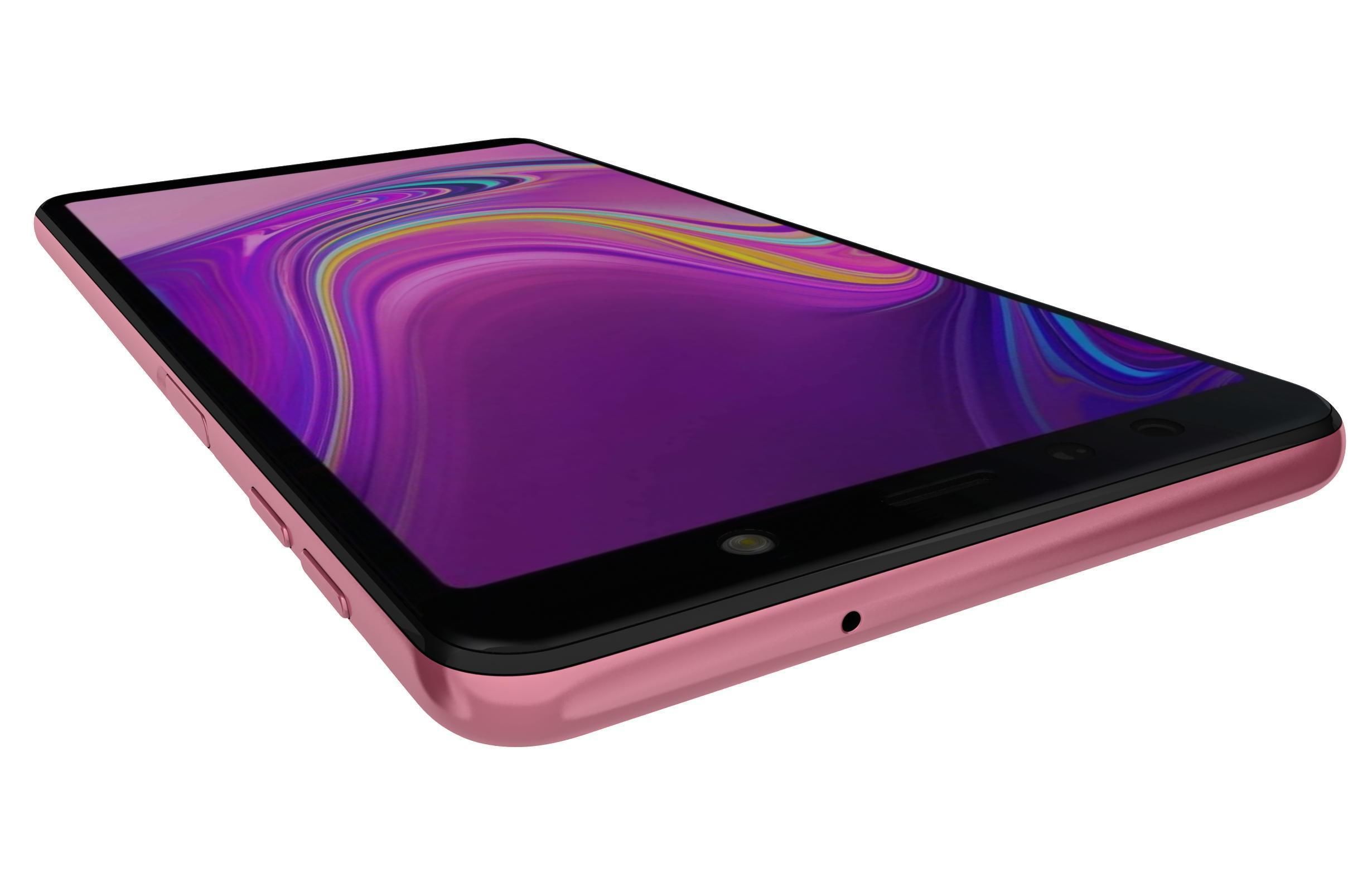 Samsung Galaxy A7 2018 Pink 3D model_7