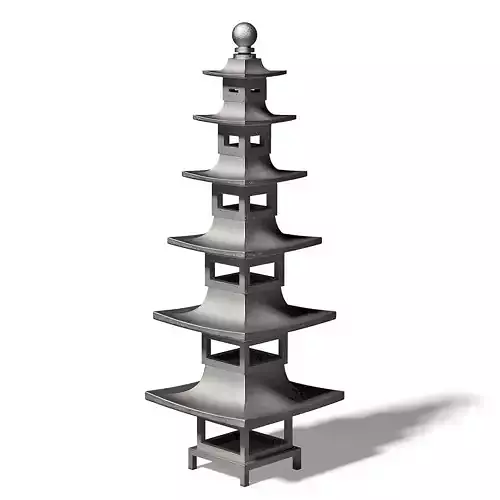 Tall Metal Bird Feeder 3D Model