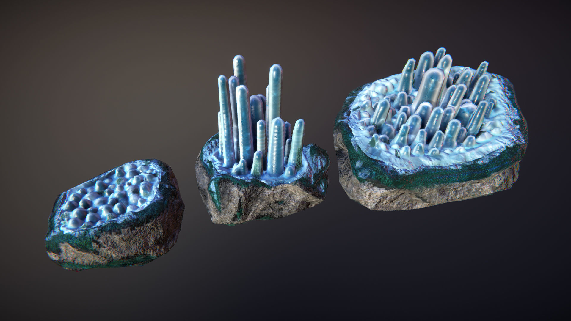 Minerals Pack 2 Low-poly 3D model_2