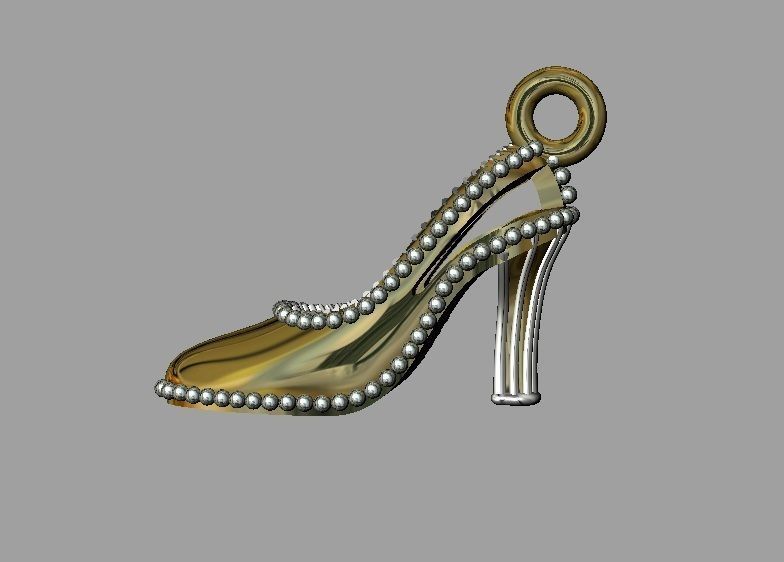 Shoe Charm  3D print model_1