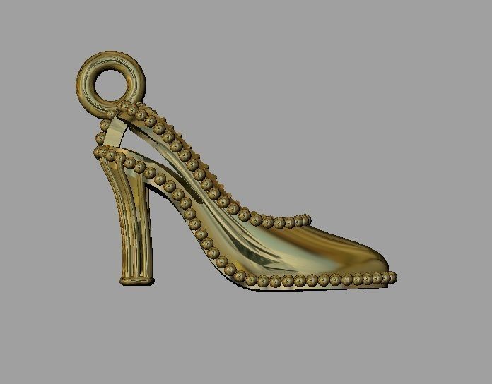 Shoe Charm  3D print model_5